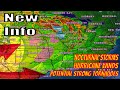 Strong storm bringing hurricane winds potential strong tornadoes  large hail