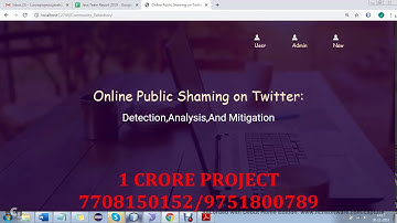 Online Public Shaming on Twitter Detection, Analysis, and Mitigation  -  1Crore Projects