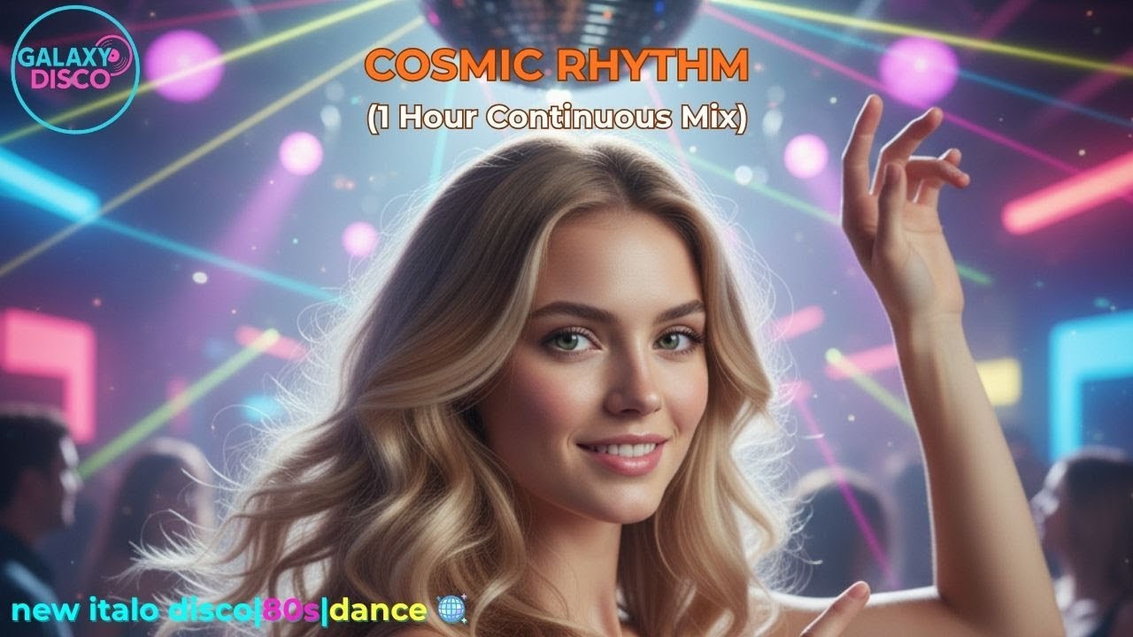 GALAXY DISCO - Cosmic Rhythm | 1 Hour Continuos Mix 💿💖🔥| NEW Italo Disco 80s Style