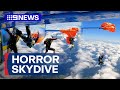 Split-second decision saves skydiver's life | 9 News Australia