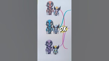 Deadpool connect one line  puzzle   #art #deadpoolart #deadpool