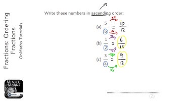 Fractions: Ordering Fractions (Grade 3) - OnMaths GCSE Maths Revision