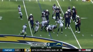 Seahawks score TD, pick off Justin Herbert, then score again