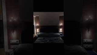 Turning walls into art with premium lighting ✨⚡ #LightingIdeas #ElectricWork”.Like share &subscribe.