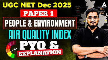 UGC NET Paper 1 People Development & Environment | Air Quality Index PYQ & Explanation ByMasroor Sir