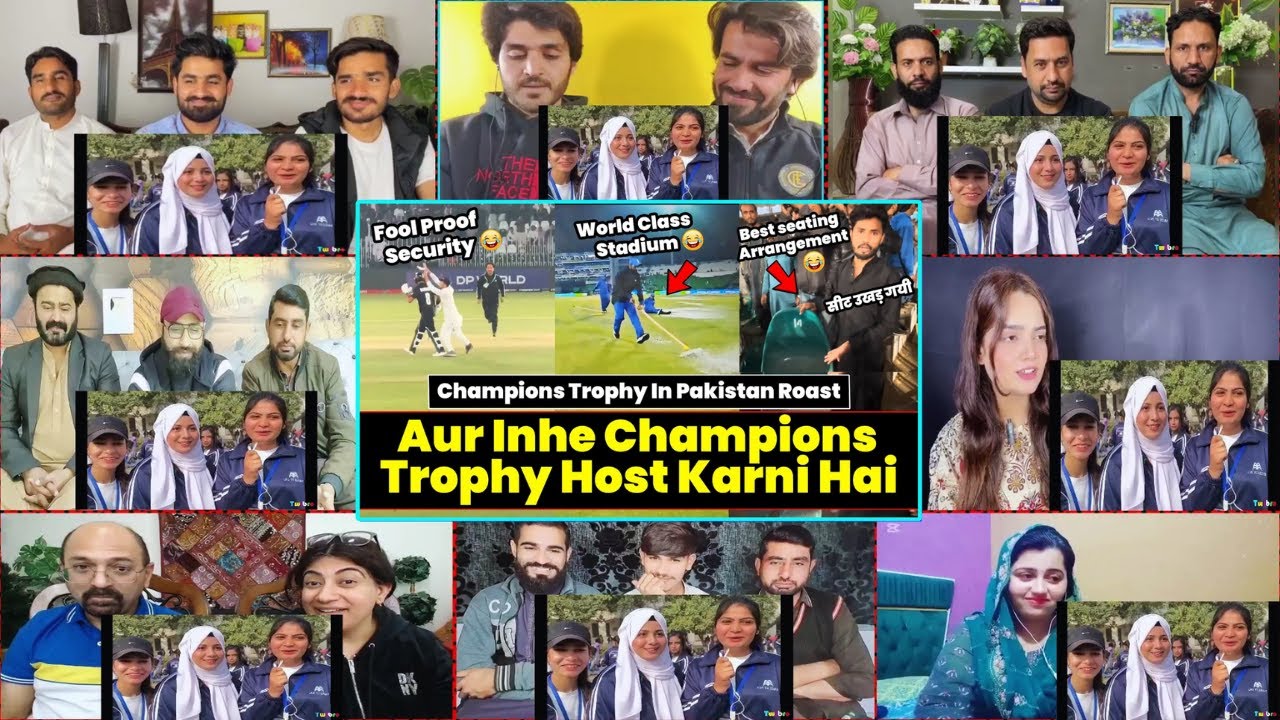Aur Inhe Champions Trophy Host Karni Hai 😂| Champions Trophy In Pakistan Roast | Reaction MASHUP
