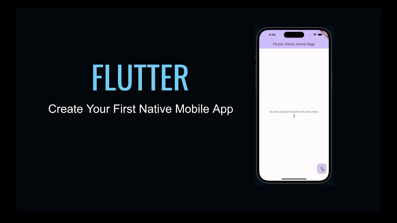 Flutter - Your First Native Android/iOS App - YouTube