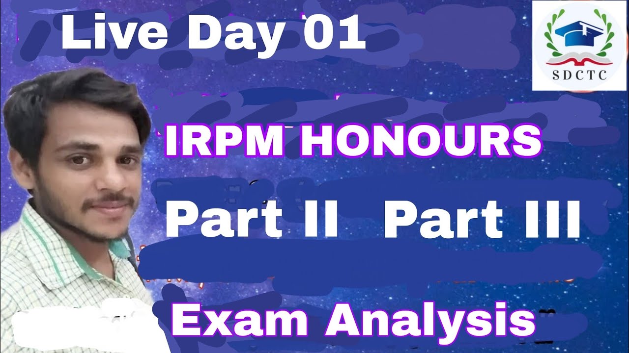 IRPM Honours Analysis Class