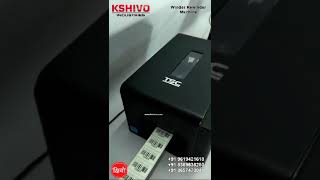 Automatic Label Winder Rewinding Machine With Printer And Stand.