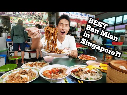 BEST BAN MIAN in Singapore?!   Legendary Ban Mian Mukbang at Beauty World!   Singapore Street Food