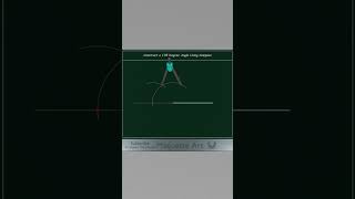 Construct a 135 Degree Angle Using Compass #shorts #geometry