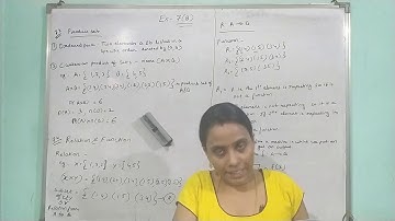 Mathematics CH 7 Sets Relation & Function Ex 7 B Part 1