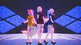 【VRM Live Viewer】 桃源恋歌/ Tougen renka /도원연가 3人Ver. 【VROID】