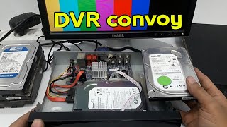 كاميرات المراقبة تغيير الهارد ديسك جهاز DVR convoy  | الجهاز مش بيسجل شغال عرض فقط