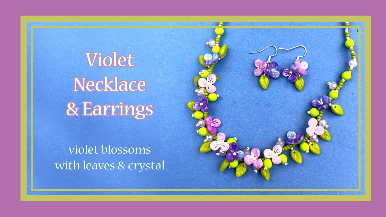 Violet Necklace & Earrings. Make It With Spellbound.