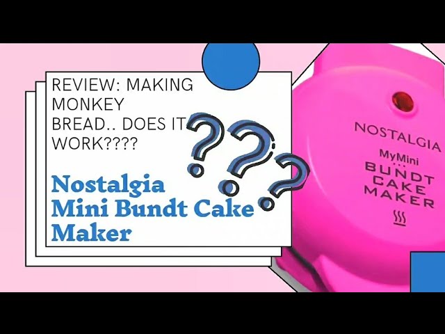  Nostalgia MyMini Lava & Bundt Cake Maker-mini breads