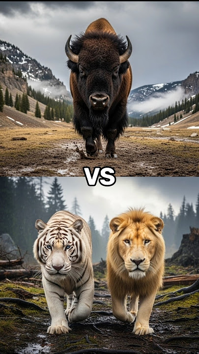 Lion   Tiger vs. Strongest Wild Animals Battle for Dominance #shorts #vs