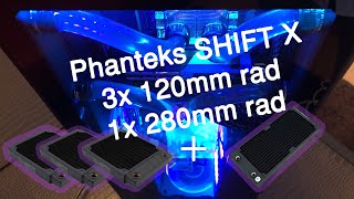 Phanteks Shift X Mini ITX Gaming PC with 640mm radiator surface