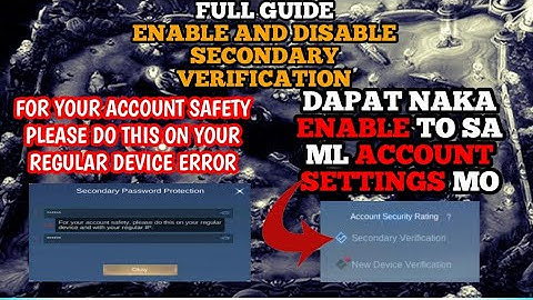 Forgot Secondary Verification & For Your Account Safety Please Do This on your Regular Device 2023