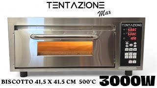 Echtes Neapel-Feeling zuhause: Tentazione MAX Gt4 3000w 41.5x41.5cm digitaler elektrischer Pizzaofen