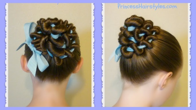 so many fun hairstyles with hair ribbons… whether its half up, or