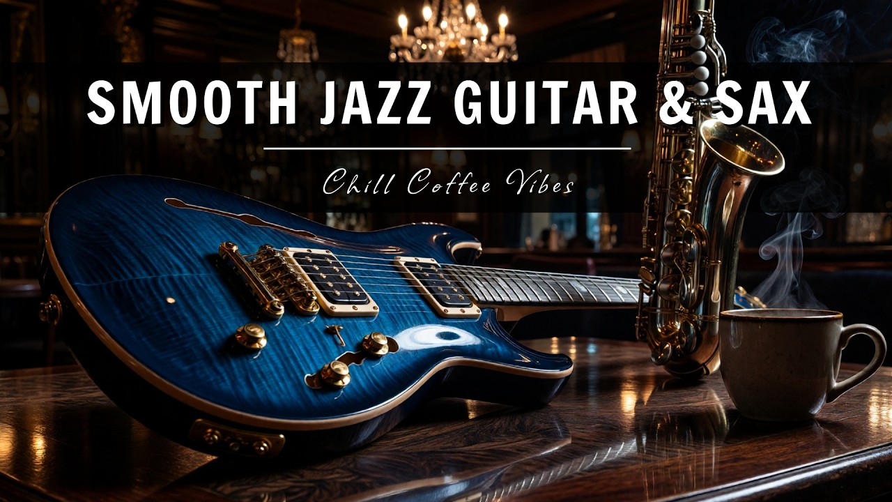 Smooth Jazz Guitar & Saxophone Music - Cool Cafe Vibes • Relaxing Music for Cafe, Study & Work