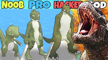NOOB vs PRO vs HACKER vs GOD in Kaiju Raid
