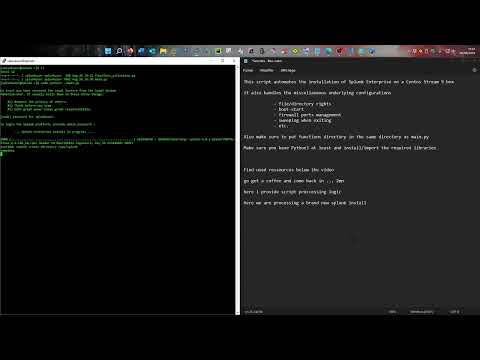 Automation - Splunk install with python script - [ case 1 ] New installation