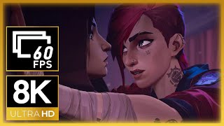 Arcane: Season 1 | Vi and Caitlyn Visit a Brothel | CaitVi Scene (8K 60FPS) (Remastered)