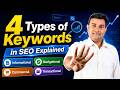 Traffic But No Sales? 4 Types of Keywords in SEO Explained