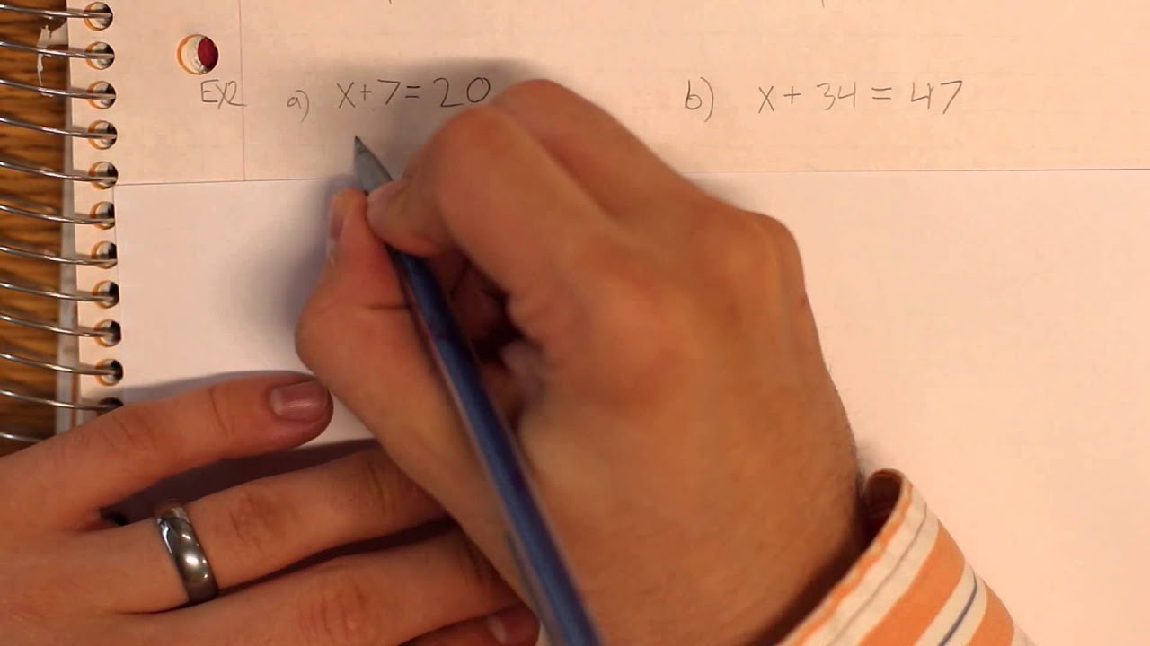 Math 7: 4-3 and 4-4 Solving One step Equations - YouTube