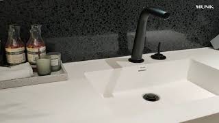 Celebrity Munk Solid Surface Wall-Hung Basin with storage shelf-1200mm length Net Worth