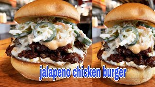 Jalapeno chicken burger recipe Resimi