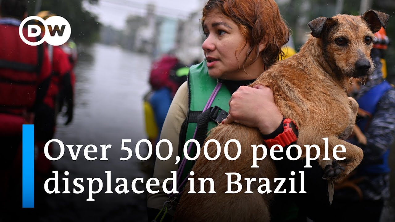 Flood surge swamps jets, cars and airport terminal as death toll in Brazil disaster rises