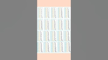 tabuada do do 1 até o 20 #shorts