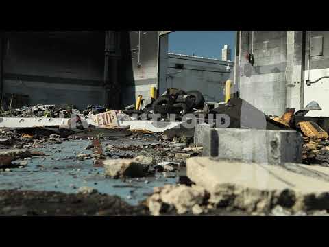 Detroit Blight | Industrial Warehouse Exit Sign