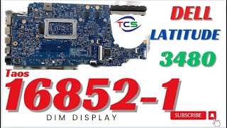 16852-1 || Dell Latitude 3480 || Dim Display Problem Solution. laptop repairing #dell #motherboard