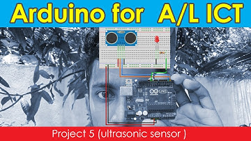Arduino for G.C.E. A/L ICT Practical 4| al ICT | Ultrasonic Sensor  | Sinhala Basic