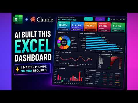 Create a Excel Dashboard in 2 Minutes Using Claude AI⭐