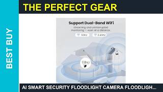 AI Smart Security Floodlight Camera Floodlight Camera Wired 3K UHD Outdoor Security Guide