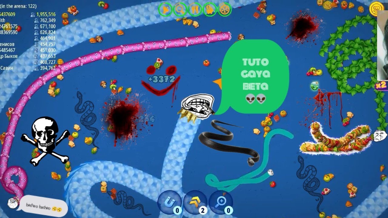 Worms zone game.. gaming video. Best gaming video.. 