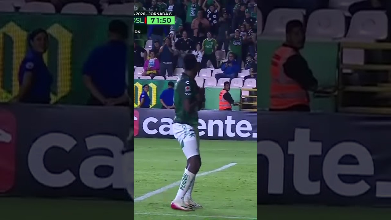 ¡GOOOL de Díber Cambindo para León con un gran remate! #shorts