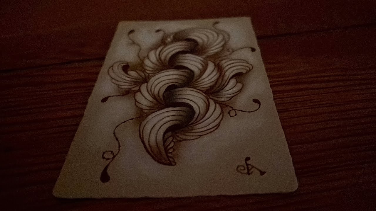 Zentangle how to draw/tangle the NEW tangle COFFIA