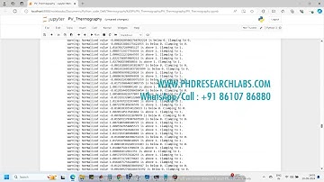 PV THERMOGRAPHY FAULT DETECTION IN SOLAR PANELS