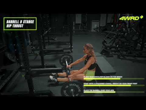 Barbell B Stance Hip Thrust Tutorial