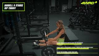 Barbell B Stance Hip Thrust Tutorial