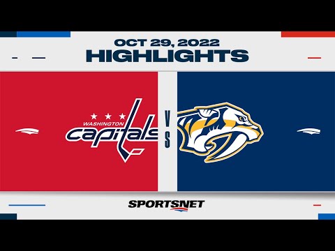 NHL Highlights | Capitals vs. Predators - Oct. 29, 2022