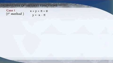 5-3-2 Derivatives of Implicit functions - Chapter 5:  CBSE Class 12 Mathematics