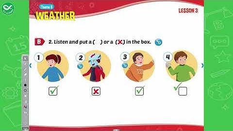 Smart Start Grade 3 -  Theme 8:  Weather - Tiếng Anh Lớp 3 Bài 8