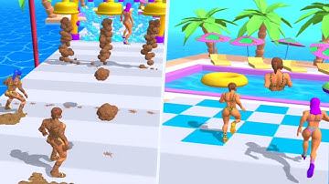 Dirty Run💦👩‍💼🚿All levels gameplay trailer Android ios new game